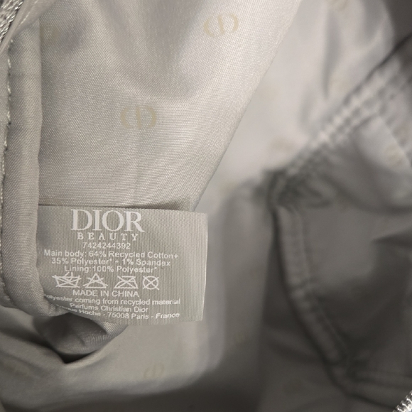 Dior Beauty Denim Blue Cosmetic Pouch NWOT - Picture 6 of 8